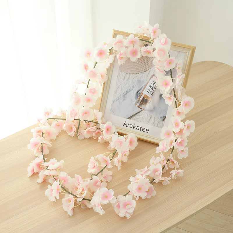 guirlande de fleurs artificielles pour décoration de mariage et intérieur - vue 5 sur 17