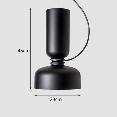 suspension nordique led en fer forgé design moderne - vue 10 sur 17