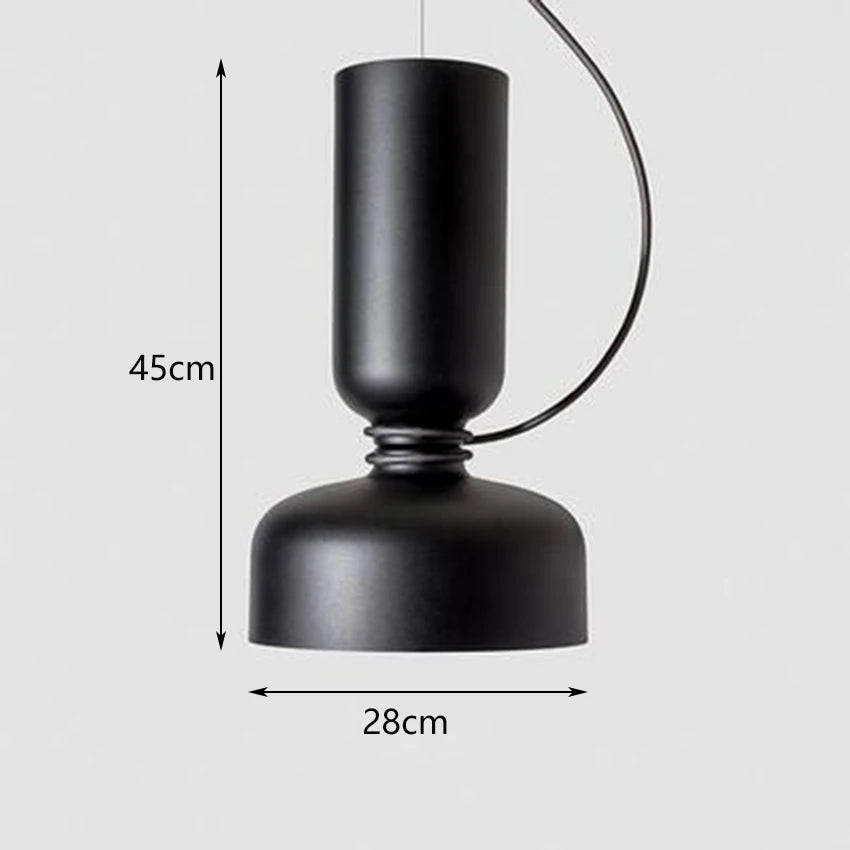 suspension nordique led en fer forgé design moderne - vue 9 sur 17
