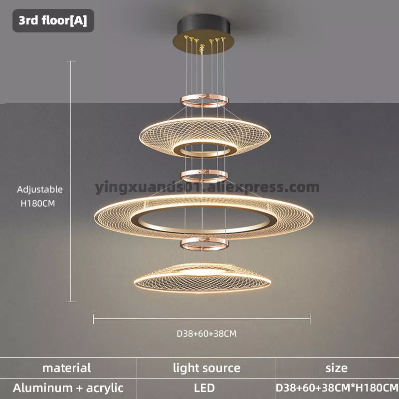 suspension double lampes led pour hôtel restaurant - vue 10 sur 11