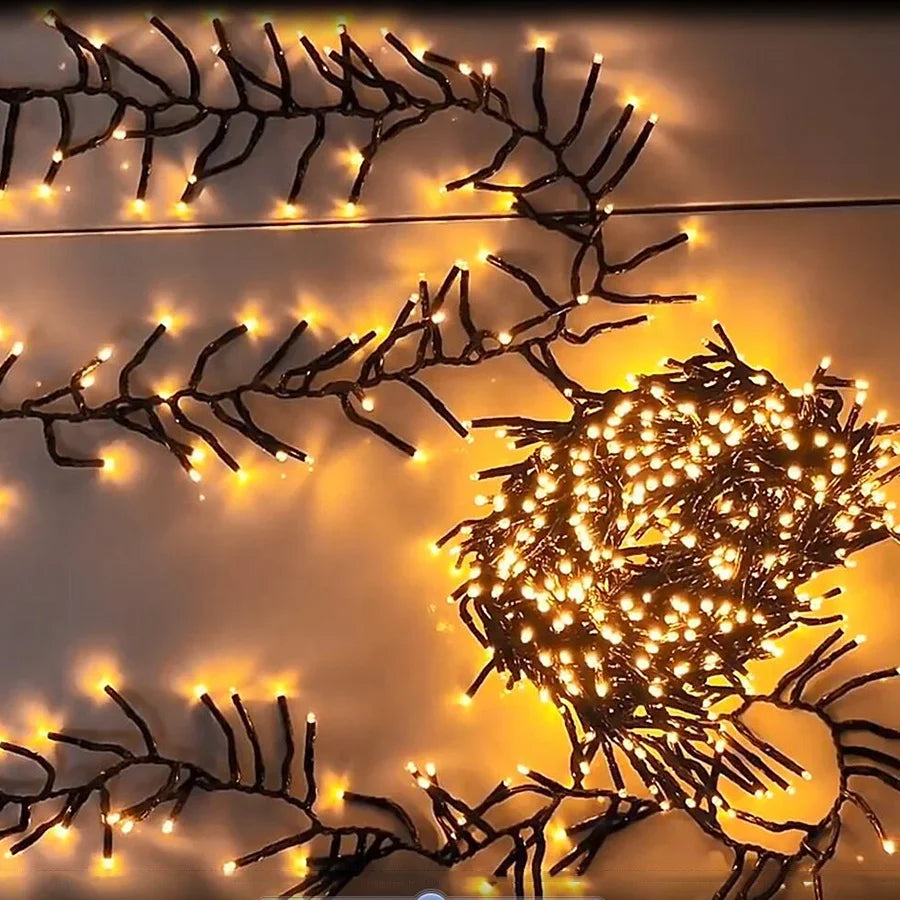 guirlande lumineuse de noël 2000 led étanche pour extérieur 8 modes - vue 3 sur 8