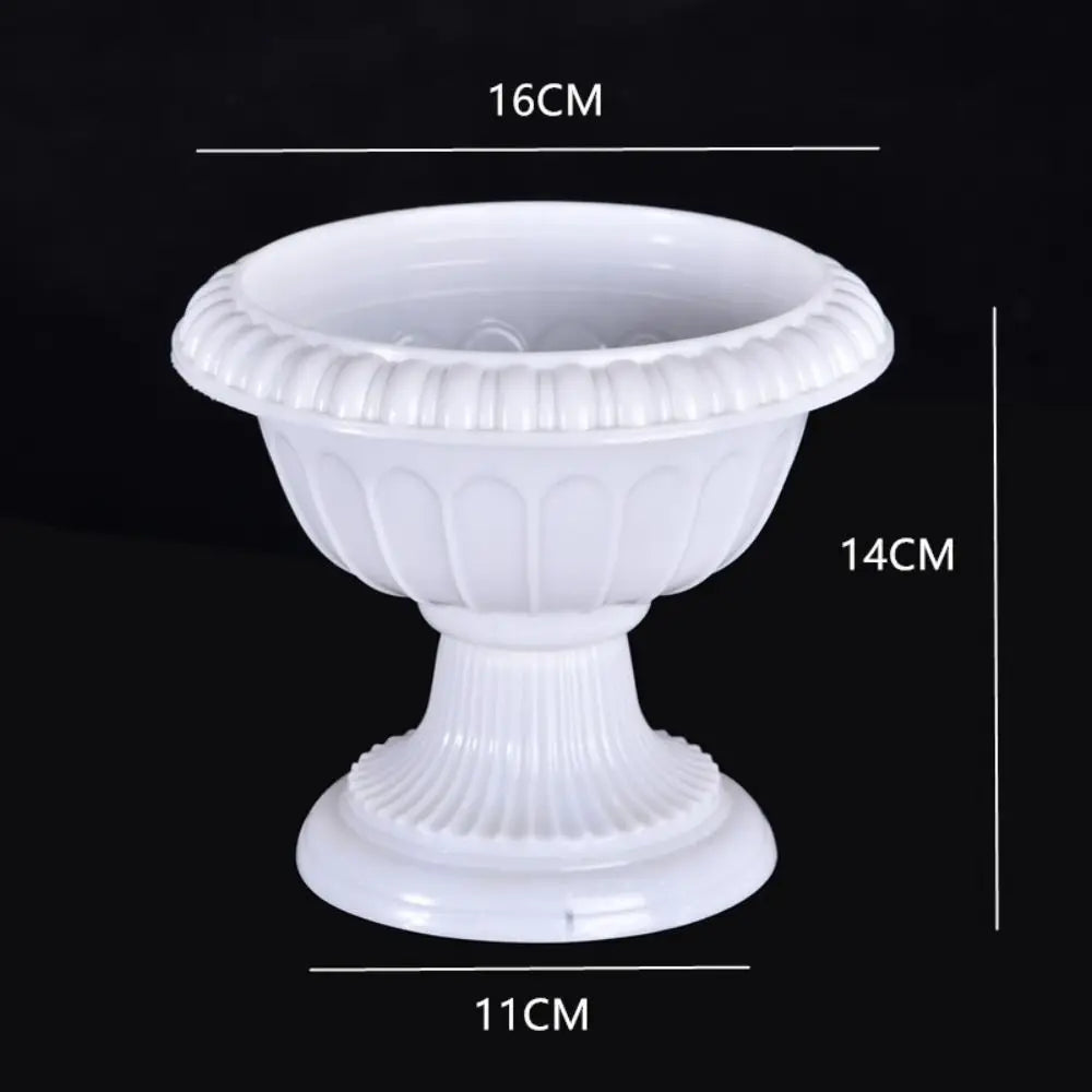 pot de fleurs romain en plastique style rétro romantique pour événements - vue 12 sur 13