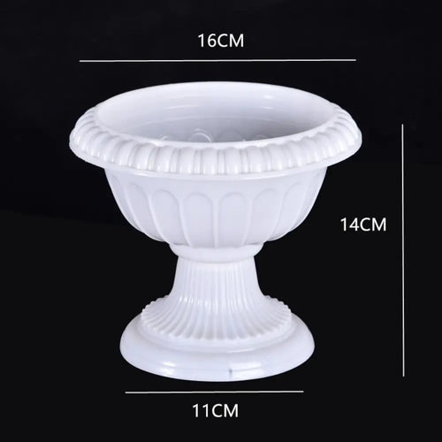pot de fleurs romain en plastique style rétro romantique pour événements - vue 13 sur 13