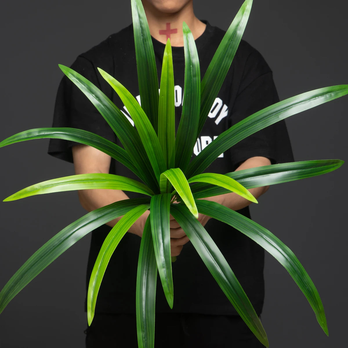 plantes artificielles grandes feuilles orchidées pour décoration intérieure - vue 3 sur 9