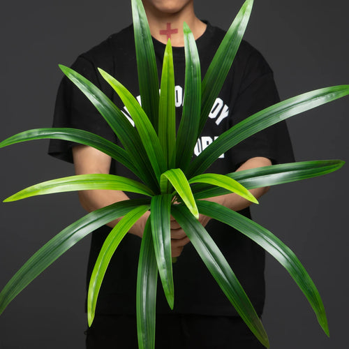 plantes artificielles grandes feuilles orchidées pour décoration intérieure - vue 4 sur 9