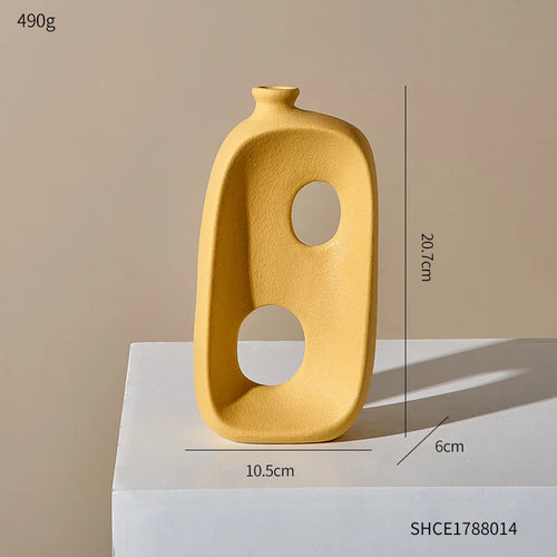 vase moderne en céramique pour décoration intérieure et extérieure - vue 11 sur 13