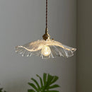 Suspension Vintage en verre de fleur
