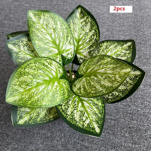 feuilles de phénix artificielles décoration verte en plastique - vue 20 sur 40