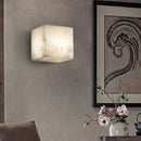 applique murale en marbre cubique pour éclairage intérieur élégant