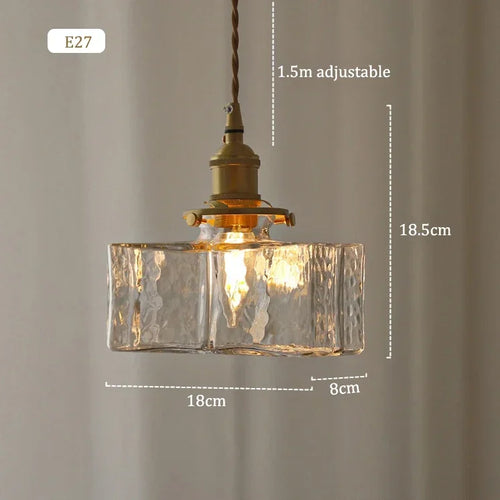 suspension rétro en verre lampe à led créative pour éclairage vintage - vue 10 sur 10