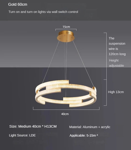 suspension design circulaire élégante pour intérieur moderne - vue 9 sur 12