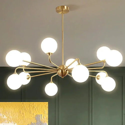 lustre nordique à led pour un éclairage moderne - vue 2 sur 14