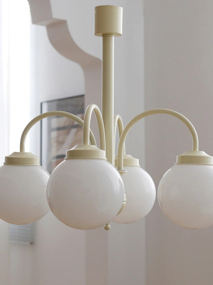 lustre en verre rétro pour un intérieur nordique élégant - vue 3 sur 8
