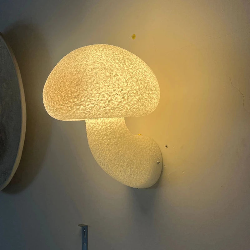 applique murale créative en résine en forme de champignon pour - vue 3 sur 6