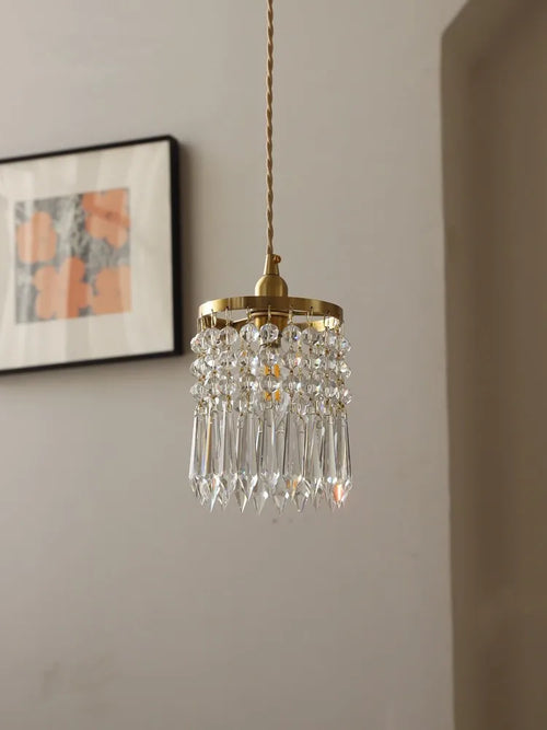lustre romantique en cristal pour décoration intérieure élégante - vue 3 sur 7