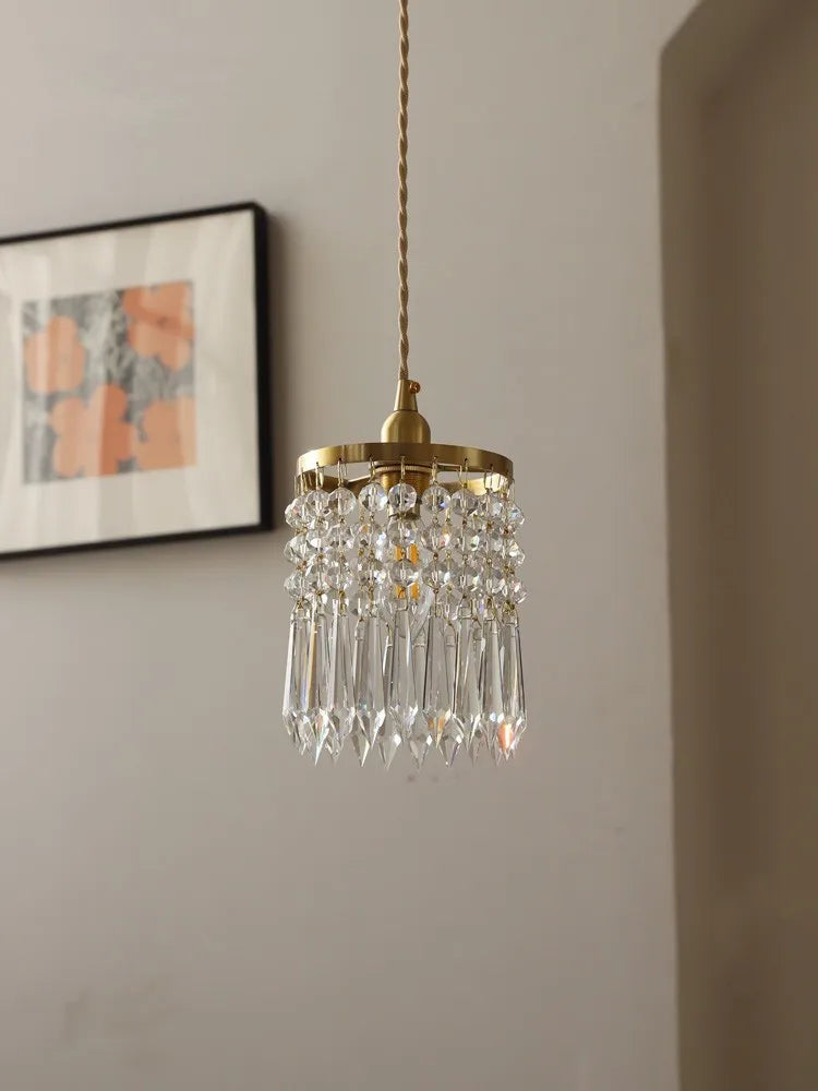lustre romantique en cristal pour décoration intérieure élégante - vue 3 sur 7