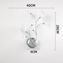 applique murale en cristal doré pour intérieur décoratif