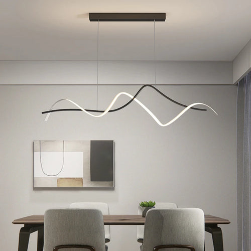 suspension moderne design artistique incurvé pour intérieur élégant - vue 3 sur 8