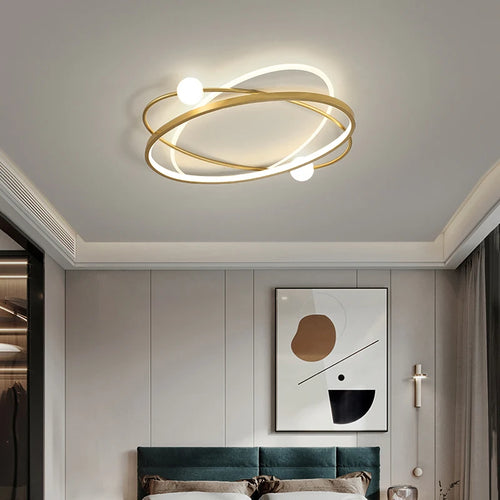plafonnier led moderne avec télécommande pour décoration intérieure - vue 7 sur 10