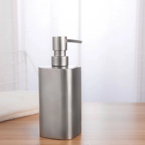 distributeur de savon en acier inoxydable pour salle de bain - vue 9 sur 11