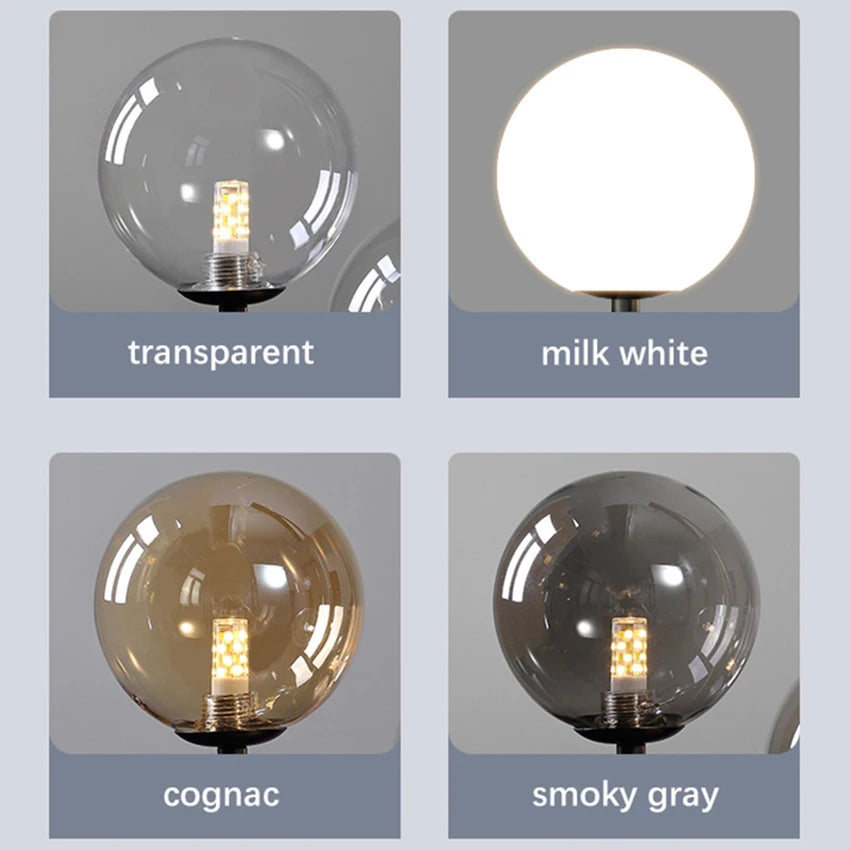 lustre moderne en verre design lumineux pour intérieur - vue 4 sur 14