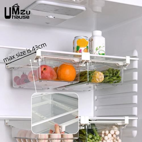 organisateur transparent pour légumes et fruits de cuisine - vue 6 sur 7