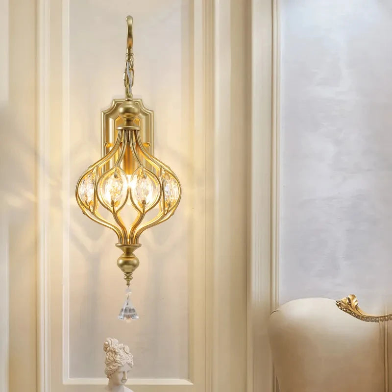 suspension rétro en cristal pour décoration intérieure élégante - vue 2 sur 7