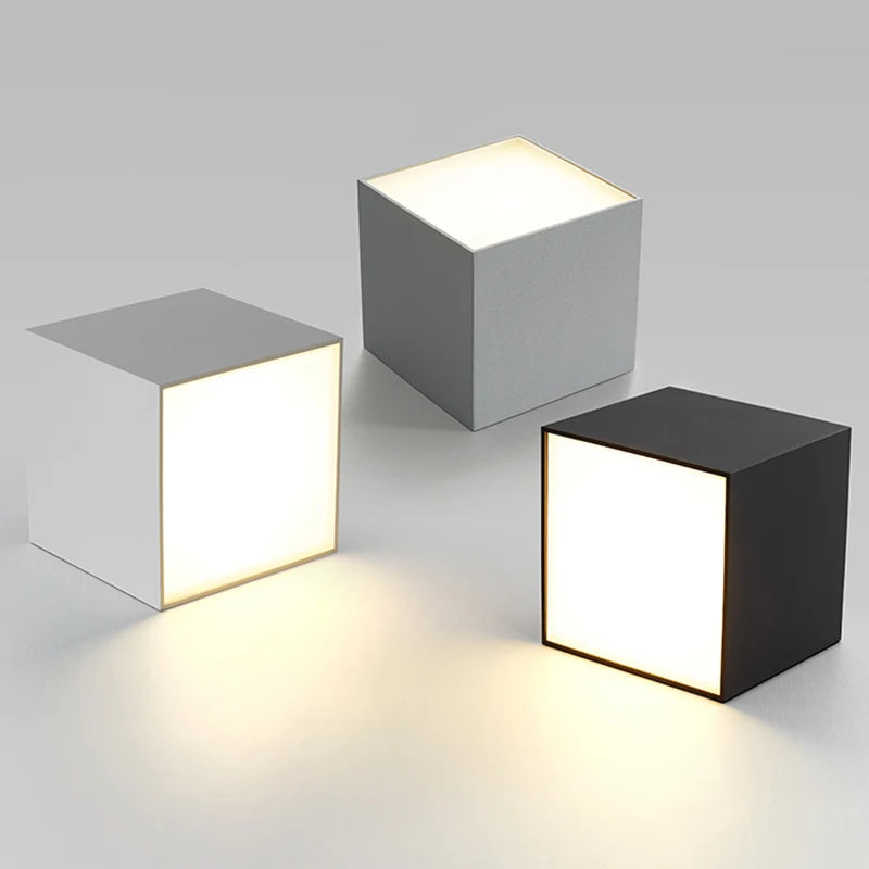 Plafonniers Led créatifs en acrylique blanc et noir - vue 5 sur 23