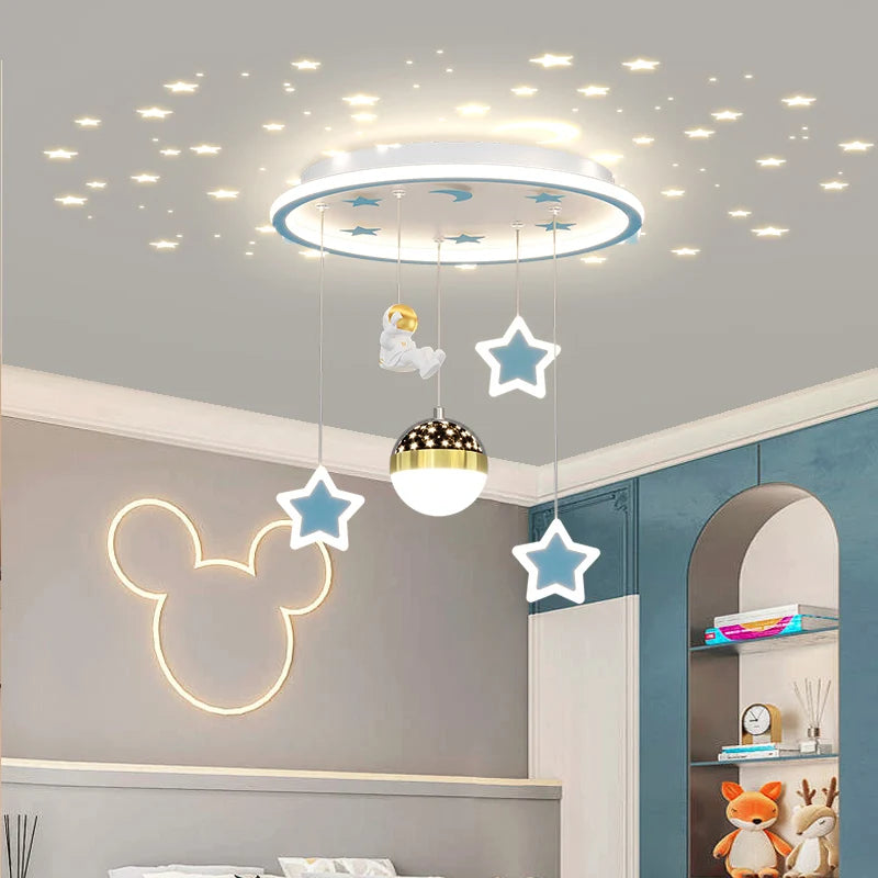 Plafonnier LED en forme d'étoile pour chambre d'enfant - vue 1 sur 9