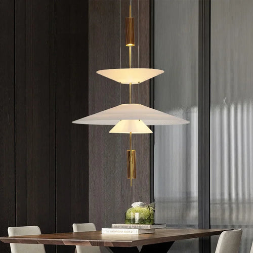 sandyha lustre style soucoupe volante led moderne décoration intérieure - vue 3 sur 15