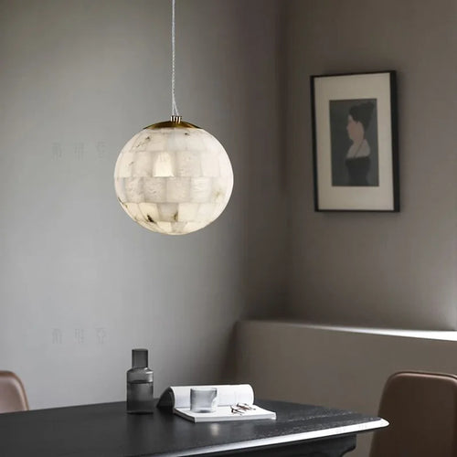 suspension en marbre naturel design moderne pour décoration intérieure - vue 5 sur 6