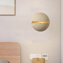 applique murale ronde en pierre pour hôtel bureau boutique escalier foyer