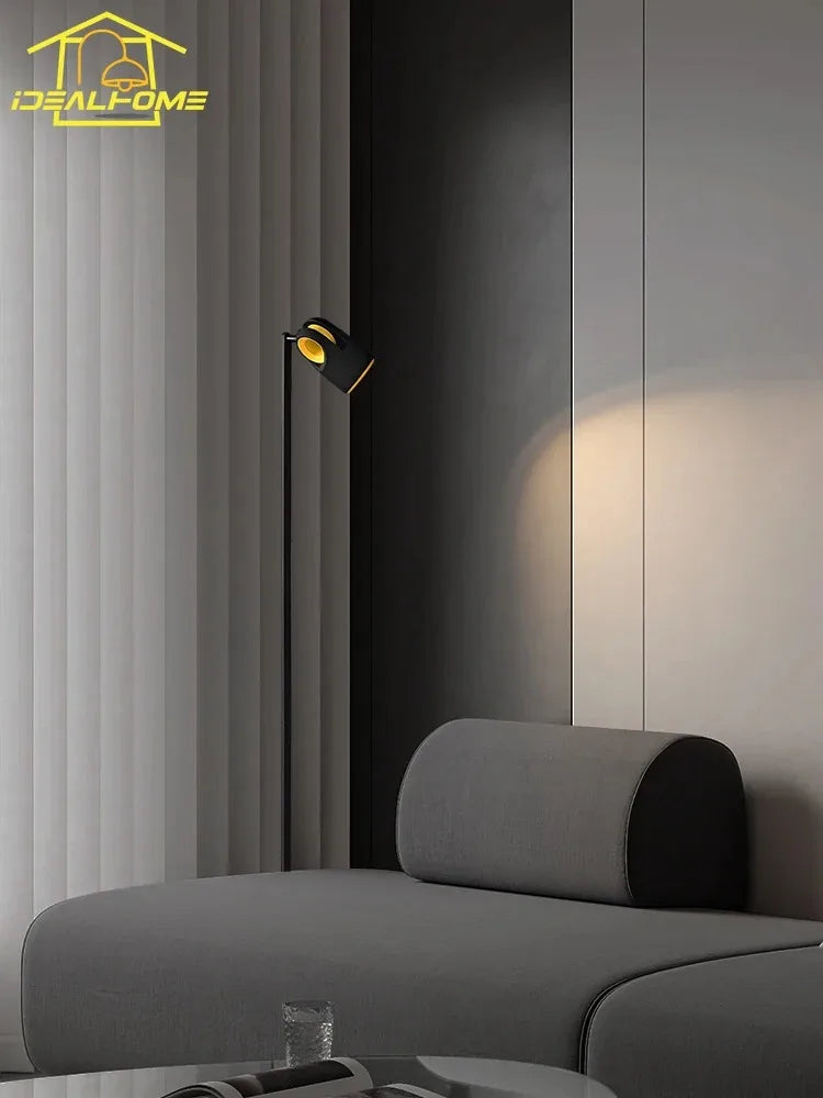 lampadaire moderne minimaliste italien lampe ambiance réglable pour intérieur - vue 4 sur 7