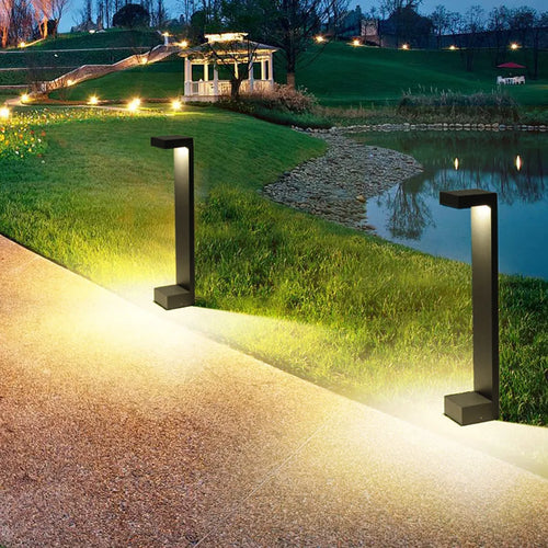 10W Outdoor LED Garden Path Lights Aluminum LED Landscape Bollards Light LED Standing Post Light for Garden Backyard Lawn Decor - vue 2 sur 10
