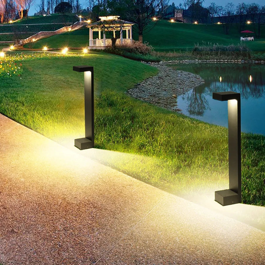 10W Outdoor LED Garden Path Lights Aluminum LED Landscape Bollards Light LED Standing Post Light for Garden Backyard Lawn Decor - vue 1 sur 10