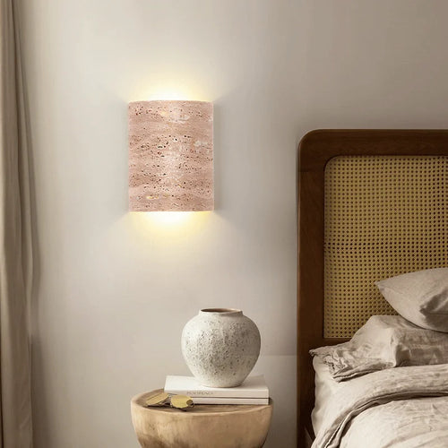 applique murale vintage en pierre naturelle étanche pour intérieur et extérieur - vue 4 sur 8