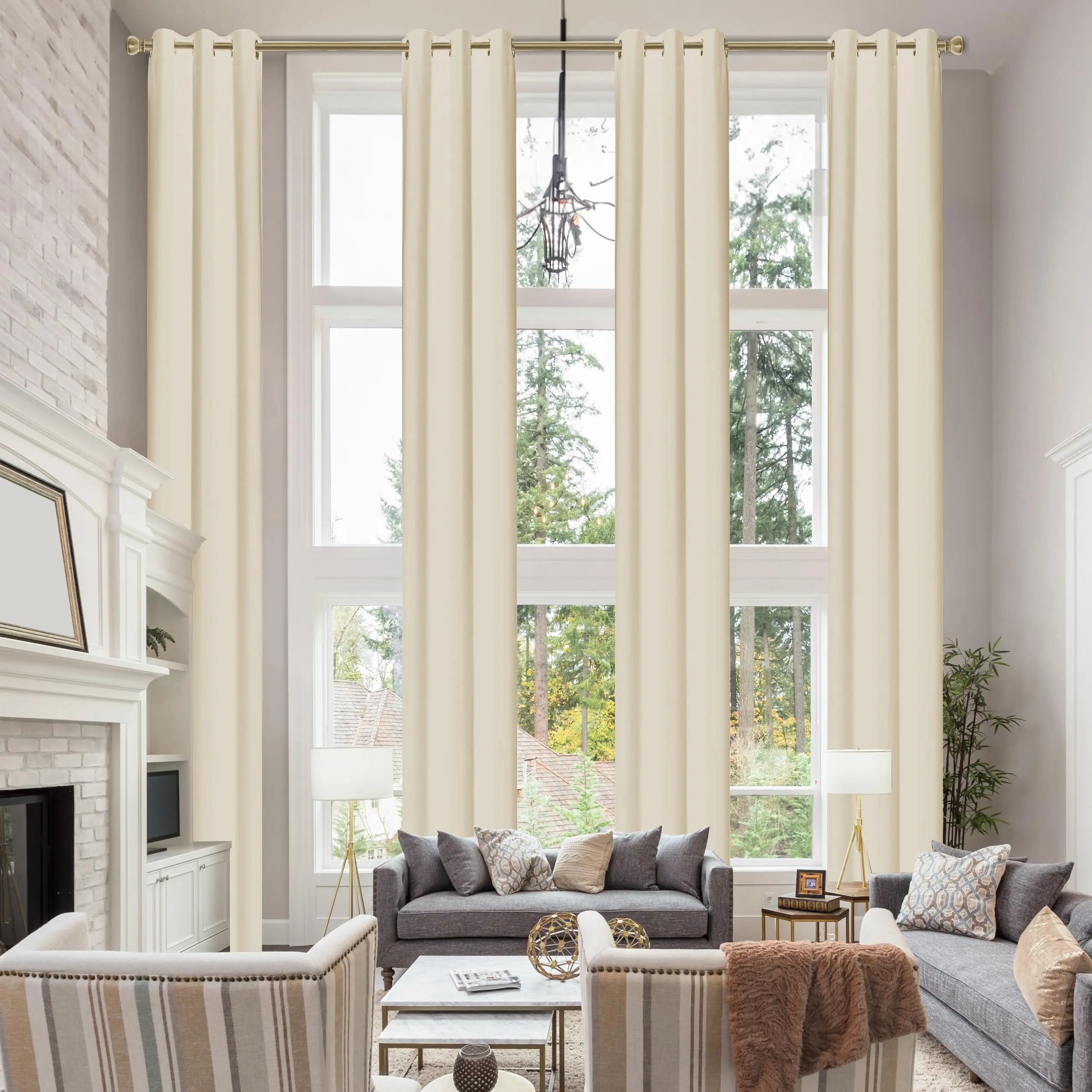 Rideau occultant extra long sur mesure style moderne - vue 4 sur 10