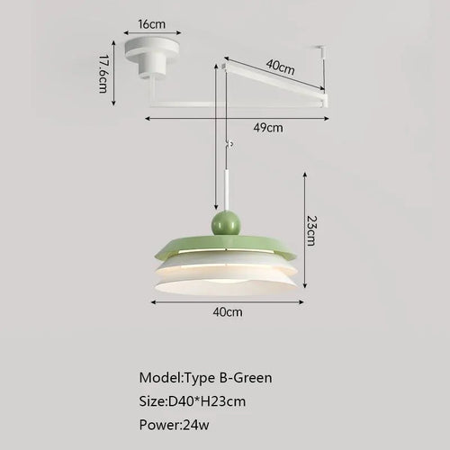 Suspension nordique led décoration maison éclairage intérieur - vue 9 sur 18