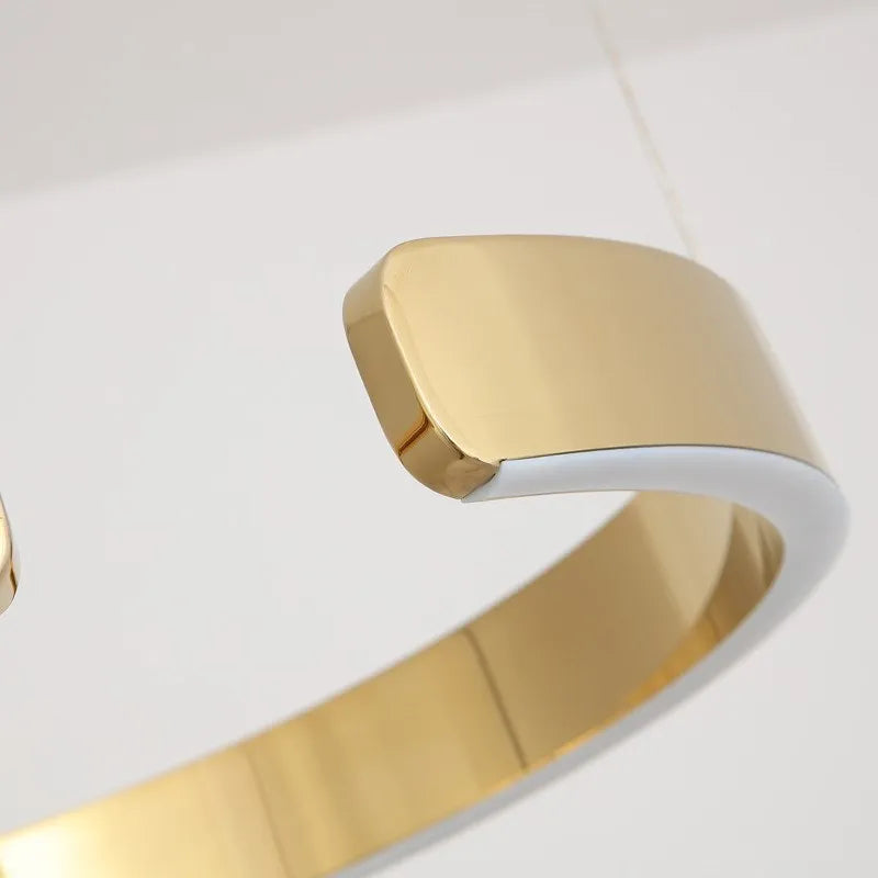 lustre à anneau en c design allemand avec couleurs changeantes - vue 6 sur 24