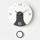 horloge murale silencieuse en bois massif design créatif
