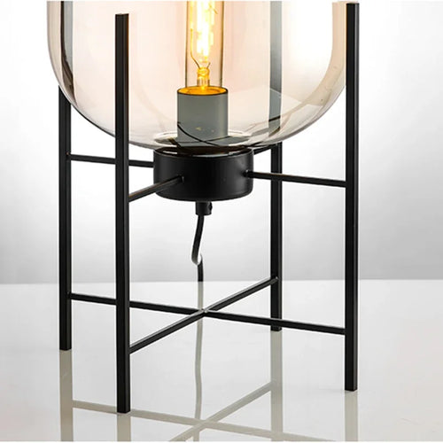 lampe de table nordique postmoderne en verre pour décoration - vue 6 sur 8