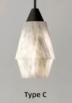 suspension moderne en marbre naturel pour décoration intérieure luxe - vue 9 sur 9