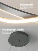 lustre anneau minimaliste créatif moderne pour maison