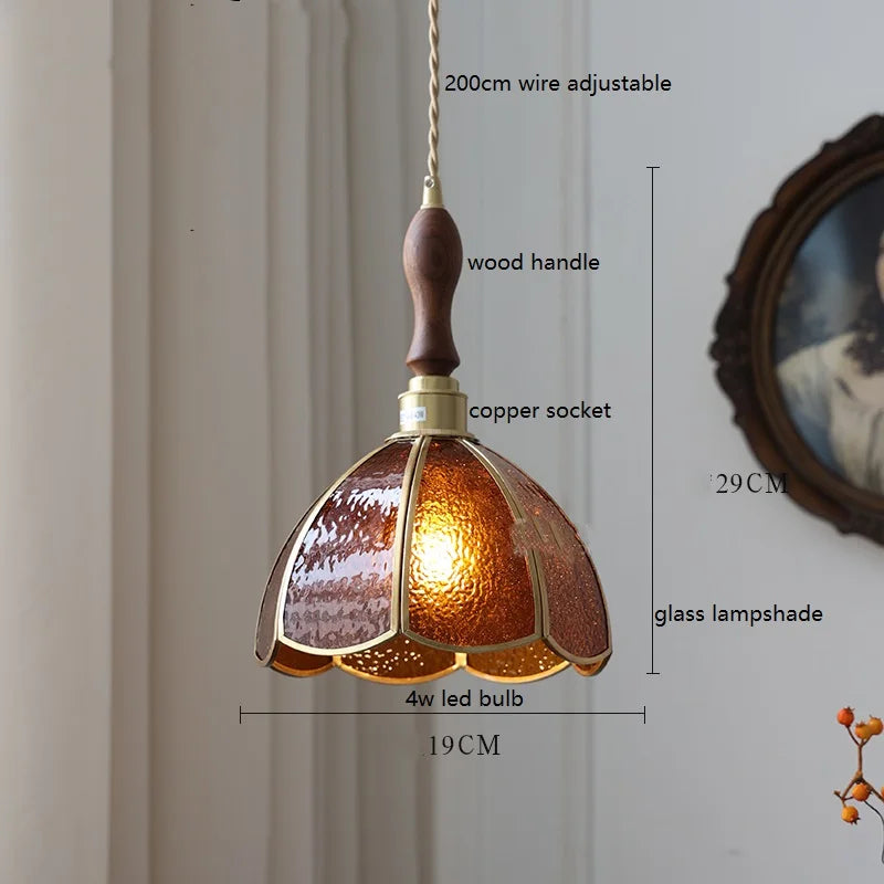 iwhd lampe à main led moderne en verre cuivre papillon - vue 27 sur 28