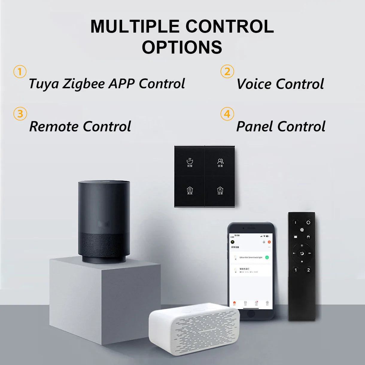 spot lumineux intelligent magnétique tuya zigbee à intensité variable - vue 2 sur 28