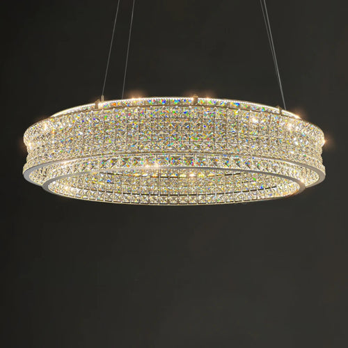 lustre de luxe en cristal pour restaurant bar et hôtel intérieur - vue 3 sur 14