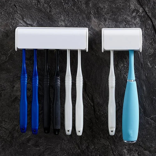 support mural pour brosse à dents et dentifrice sans perçage - vue 3 sur 8