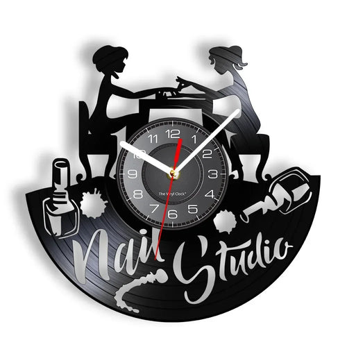 horloge murale vinyle pour salon de manucure et beauté - vue 19 sur 31