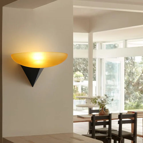 applique murale rétro en verre dépoli pour décoration intérieure - vue 6 sur 8