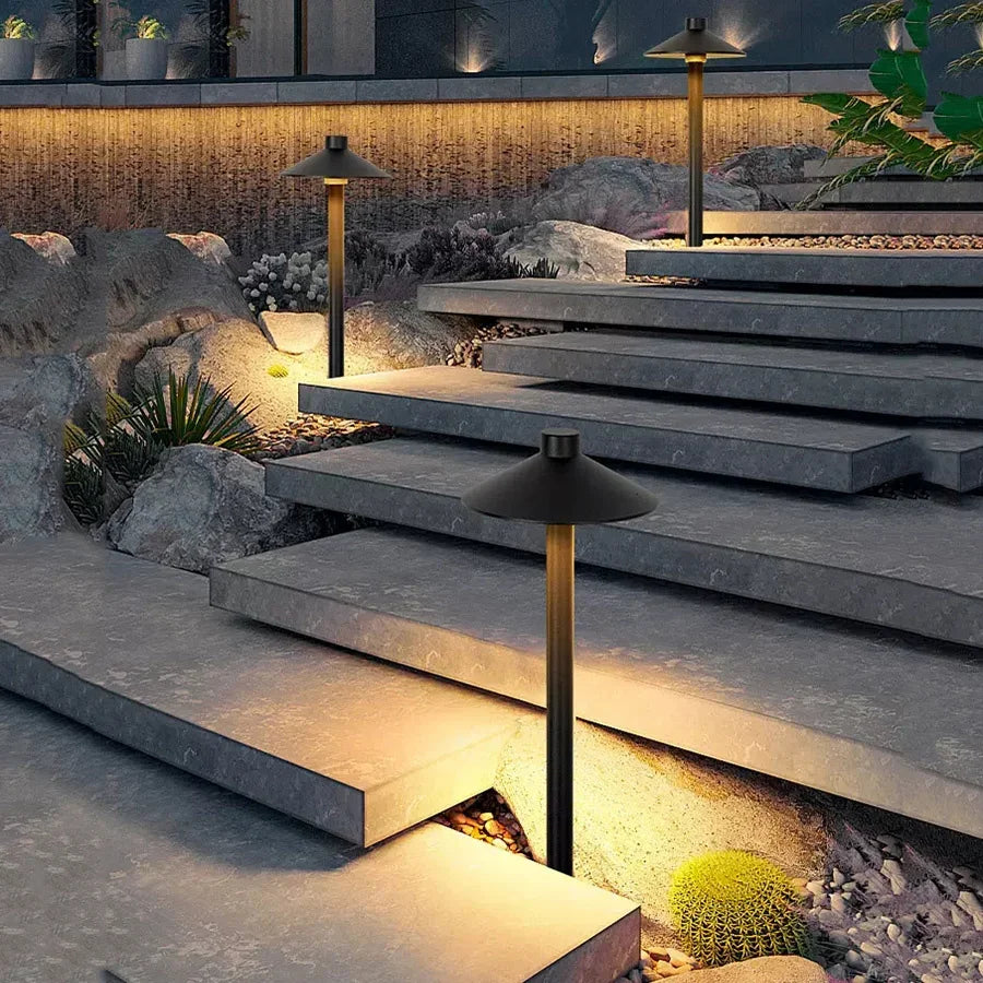 lumière extérieure LED étanche pour jardin et pelouse - vue 4 sur 10